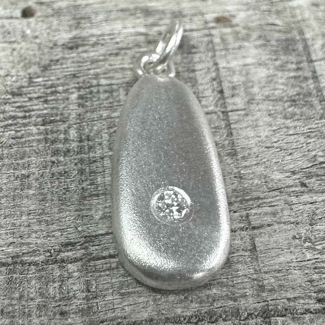 Frosted Silver Birthstone Nuggets 
