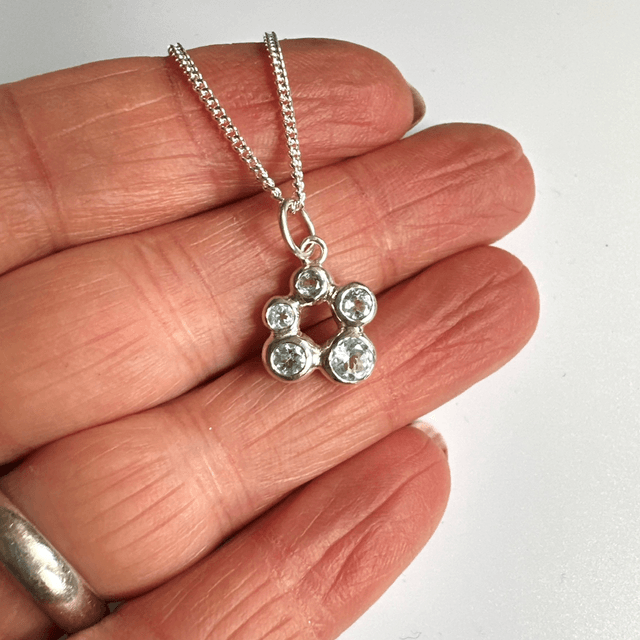 Organic Style 5 Topaz Pendant 