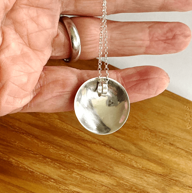 Full Moon Silver Pendant 