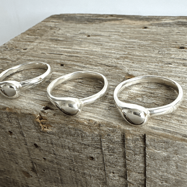Silver Drop Ring