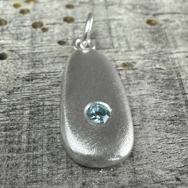 Frosted Silver Birthstone Nuggets 
