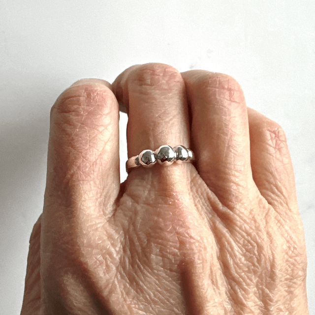 Silver Bobble Ring