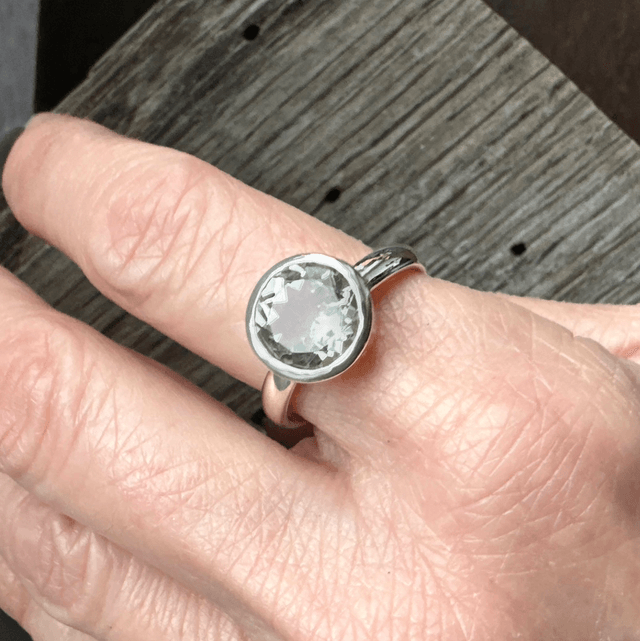 Prasiolite Ring 