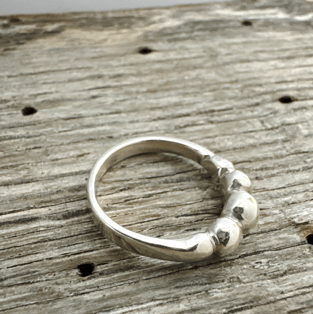 Silver Bobble Ring
