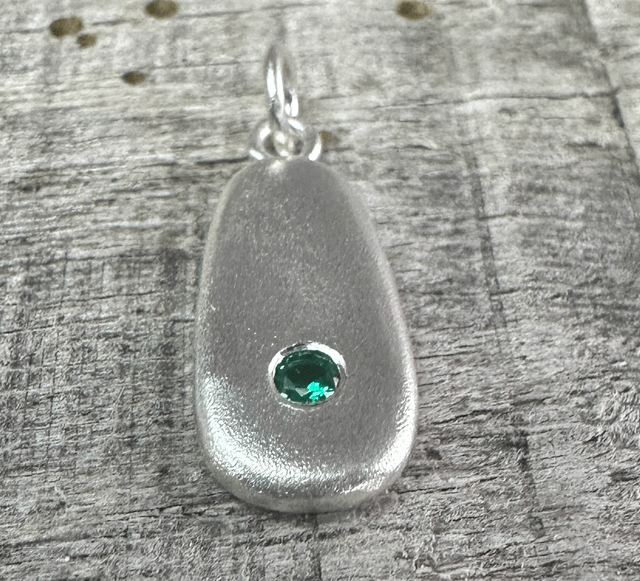 Frosted Silver Birthstone Nuggets 
