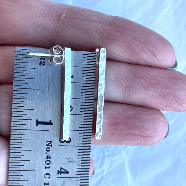 Large Hammer Texture Bar Studs
