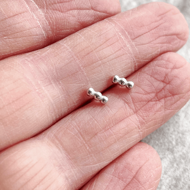 Tiny Dotty Bar Studs 