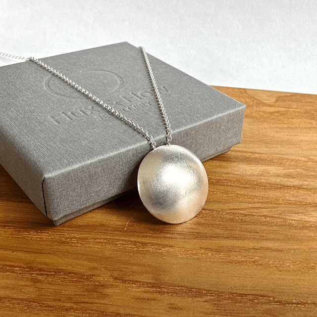 Full Moon Silver Pendant 