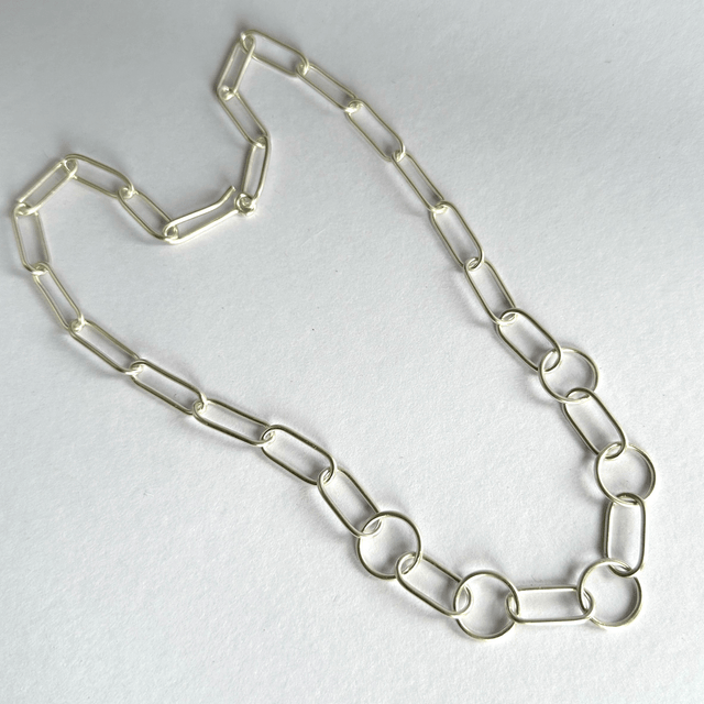 Handmade Silver Paperclip Chain