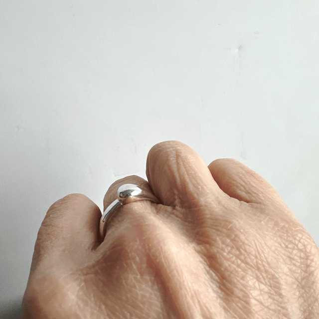 Silver Drop Ring