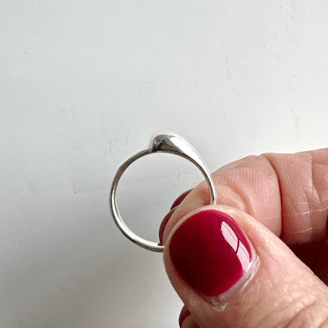 Silver Drop Ring