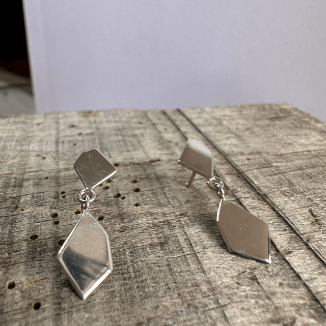 Double Fragments Stud Earrings 