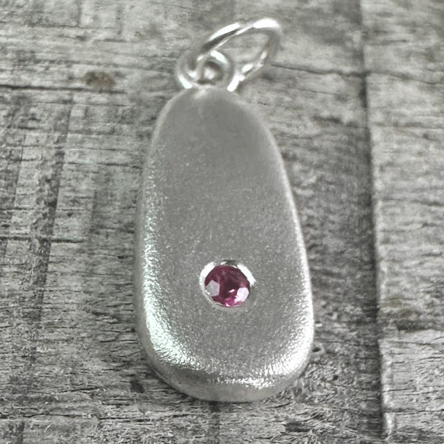 Frosted Silver Birthstone Nuggets 