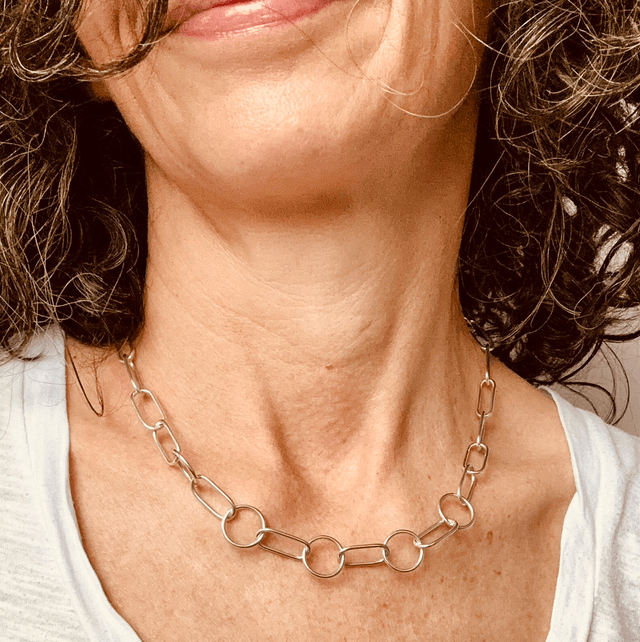 Handmade Silver Paperclip Chain