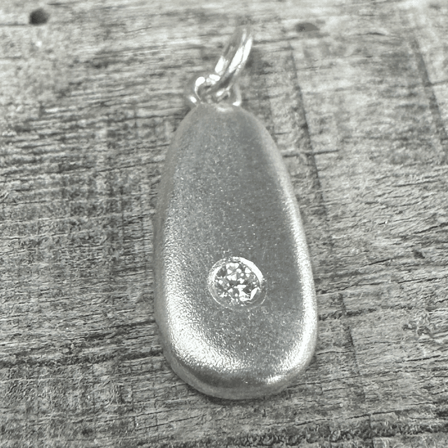 Frosted Silver Birthstone Nuggets 
