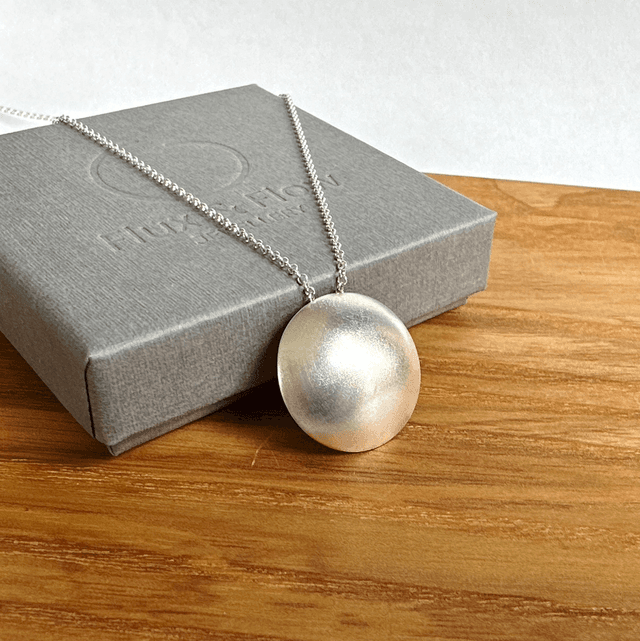 Full Moon Silver Pendant 