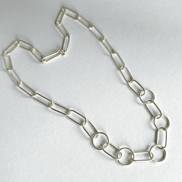 Handmade Silver Paperclip Chain