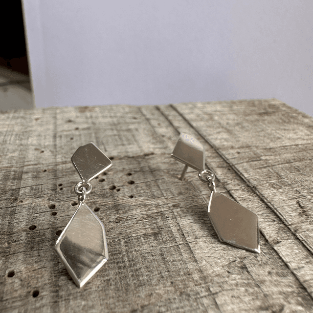 Double Fragments Stud Earrings 